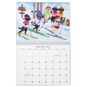 Joyeux Labradors Calendrier sportif (Jan 2027)