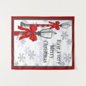 Joyeux Lampe de Noël Post Tapisserie (Devant (Horizontal))