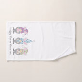 Joyeux lapin de Pâques (Serviette à main)