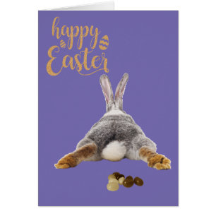 Joyeux lapin de Pâques Butt Tail Brown Jelly haric