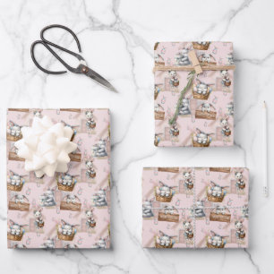 Joyeux Lapin De Pâques Dans Un Papier Enveloppant