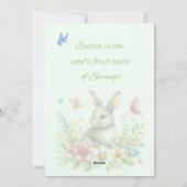 Joyeux lapin de Pâques et carte papillon (Dos)