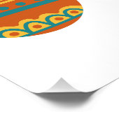 Joyeux lapin, Oeuf de Pâques, Poster mignon (Coin)