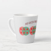Joyeux latte de Noël Mug (Angle gauche)