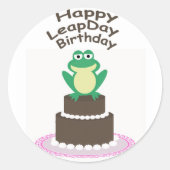 Joyeux Leap Day Anniversaire Stickers (Devant)