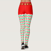 Joyeux leggings pointillés de Noël (Dos)