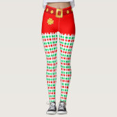 Joyeux leggings pointillés de Noël (Devant)