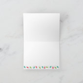 Joyeux + Lumineuse Carte de vacances moderne (Intérieur)