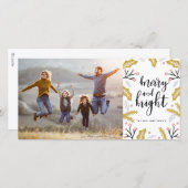 Joyeux & Lumineux | Carte de vacances photo (Devant / Derrière)