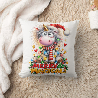 🦄🎄 Joyeux & Magique Coussin de Noël ✨🛋️