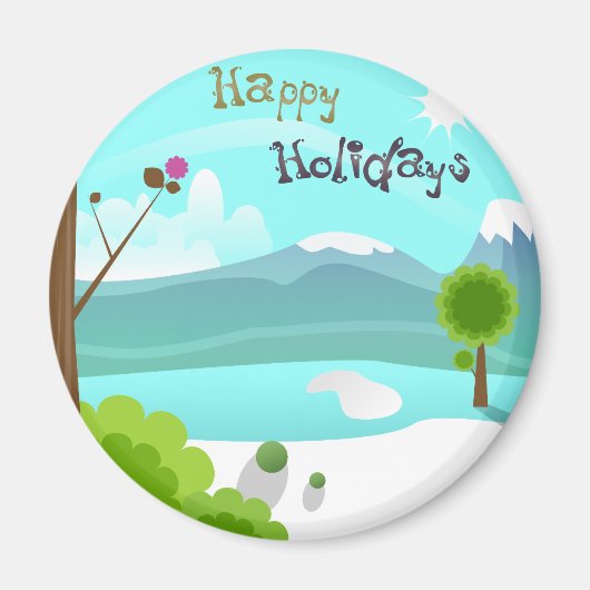 Joyeux Magnet de vacances (Devant)