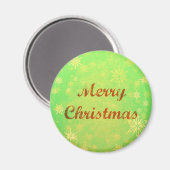 Joyeux Magnet rond Noël (Recto/Verso)