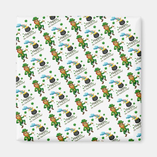 Joyeux Magnets de la Saint Patrick Leprechaun (Devant)