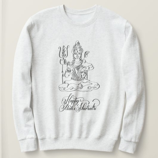 Joyeux Maha Shivratri, Sweatshirt de l'Inde (Design devant)