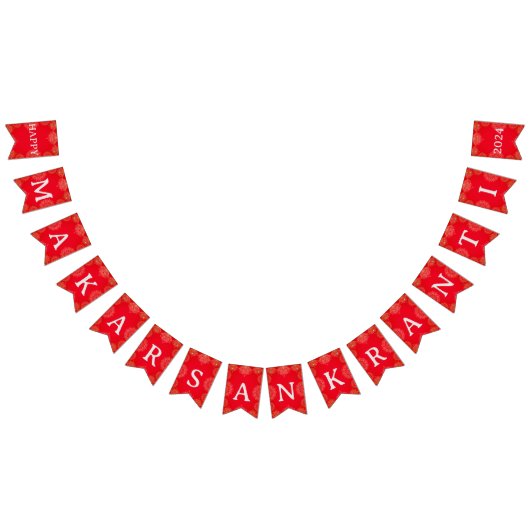 Joyeux Makar Sankranti Drapeaux de Bunting (Tout)