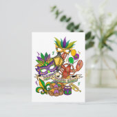 Joyeux Mardi Gras Carte Postale (Debout devant)