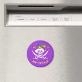 Joyeux Mardi Gras Pirate Magnet (In Situ (Lave-vaisselle))