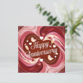 Joyeux Mariage Anniversaire Cartes Élégant (Debout devant)