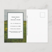 Joyeux Mariage Couple Enregistrer Faire-part Carte (Dos)