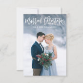 Joyeux mariage de Noël faire-part (Devant)