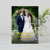 Joyeux Marié Noël Foil Carte de vacances (Debout devant)