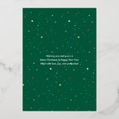 Joyeux Marié Noël Foil Carte de vacances (Verso)