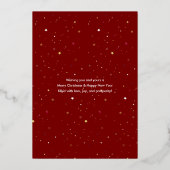 Joyeux Marié Noël Foil Carte de vacances (Verso)