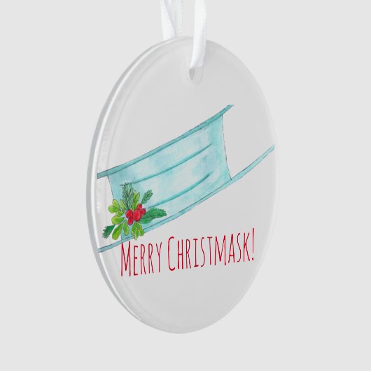 Joyeux masque bleu visage Masque (devant)