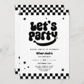 Joyeux Mec Quel Âge Anniversaire Invitation (Devant / Derrière)