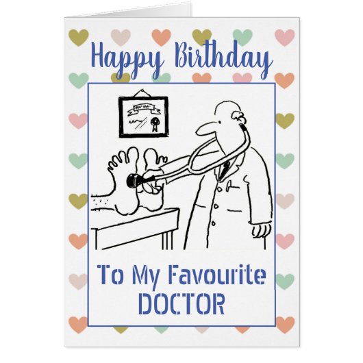 Joyeux médecin d'anniversaire (Devant)