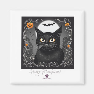 Joyeux Meowloween ! Magnet