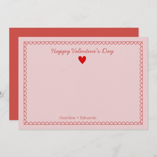 Joyeux Merci de la Saint Valentin (Devant / Derrière)