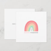 Joyeux Merci Mignon Arc-en-ciel Animal Personnalis (Devant / Derrière)