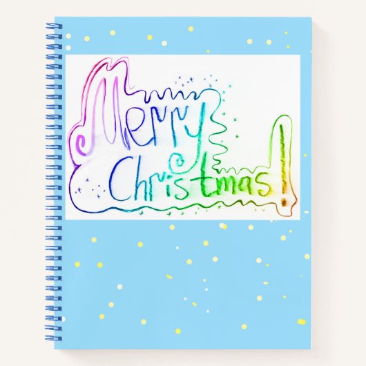 Joyeux message de Noël saluant Carnet spiral (Devant)
