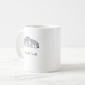 Joyeux mignon Kenya Zebras White Mug (Devant gauche)