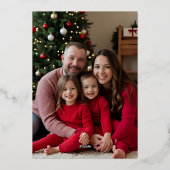 Joyeux Modèle de carte de Noël Ornat modifiable (Verso)