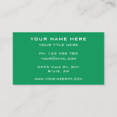 Joyeux modèle de carte de visite amusant de poulet (Dos)