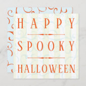 Joyeux Modèle de carte Halloween Éffrayant (Devant / Derrière)