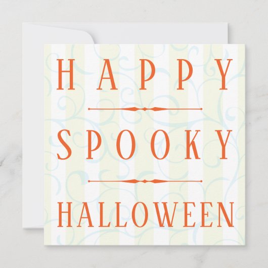 Joyeux Modèle de carte Halloween Éffrayant (Devant)