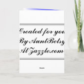 Joyeux Modèle de carte verticale d'anniversaire (Dos)