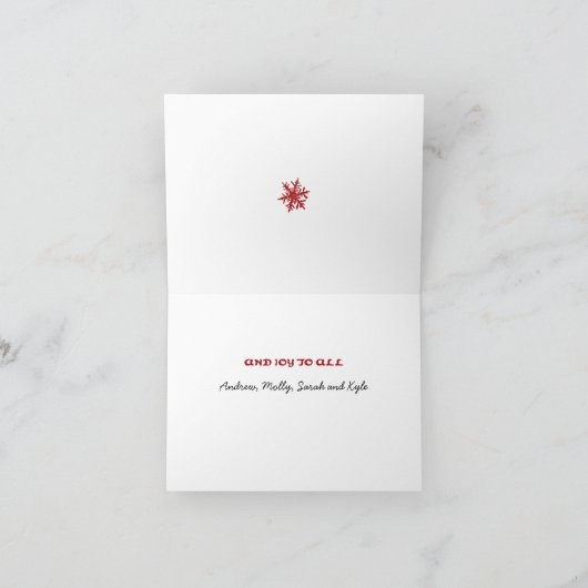 Joyeux Modèle de la carte de vacances (Intérieur)