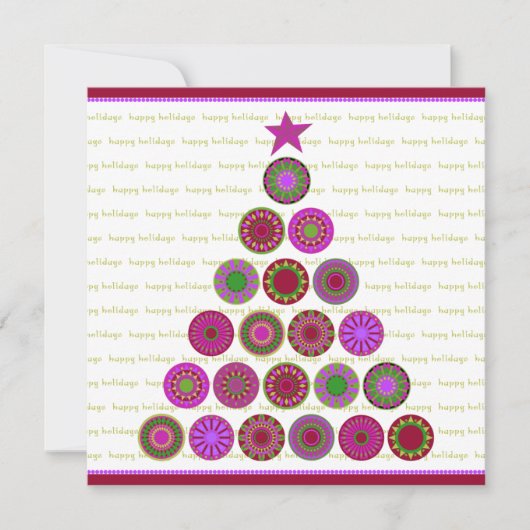 Joyeux Modèle de la carte de vacances (Devant)