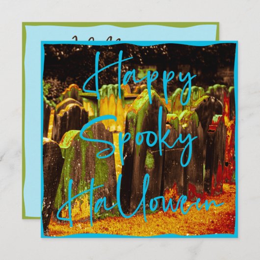 Joyeux Modèle Éffrayant du parti Halloween (Devant / Derrière)