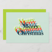 Joyeux Modèle photo de Noël stylisé (Devant / Derrière)