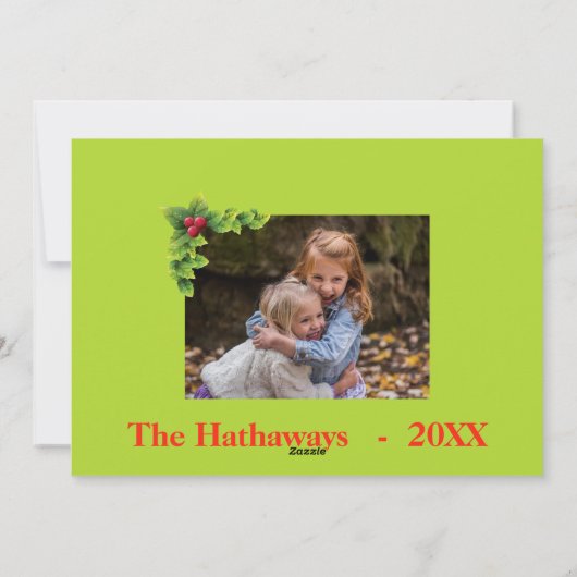 Joyeux Modèle photo de Noël stylisé (Dos)