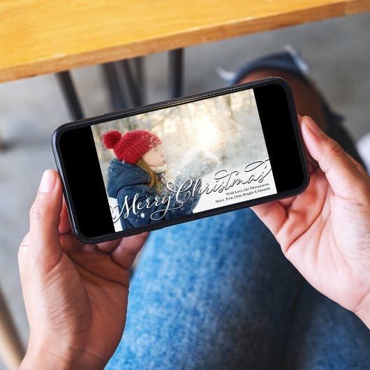 Joyeux Modèle photo de script de Noël