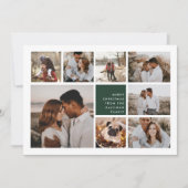 Joyeux moderne | Carte de collage photo de Noël (Devant)