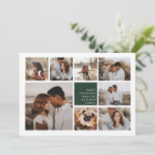 Joyeux moderne | Carte de collage photo de Noël (Debout devant)