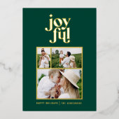 joyeux moderne joyeux 3 photo foil vacances  (Recto)