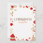 Joyeux moments Elégant Noël Fête Invitations (Dos)